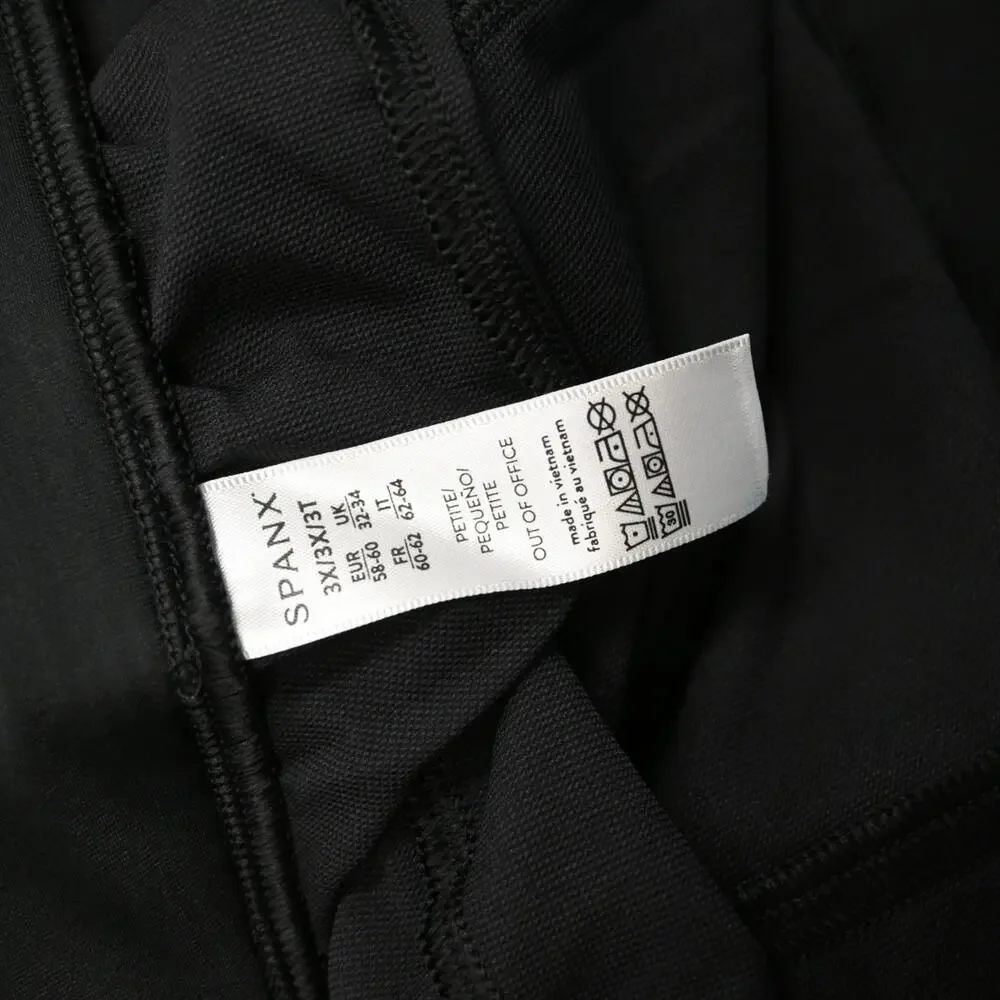 Spanx Very Black Petite Out Of Office Trousers Size 3x 50678Q - Picture 4 of 10